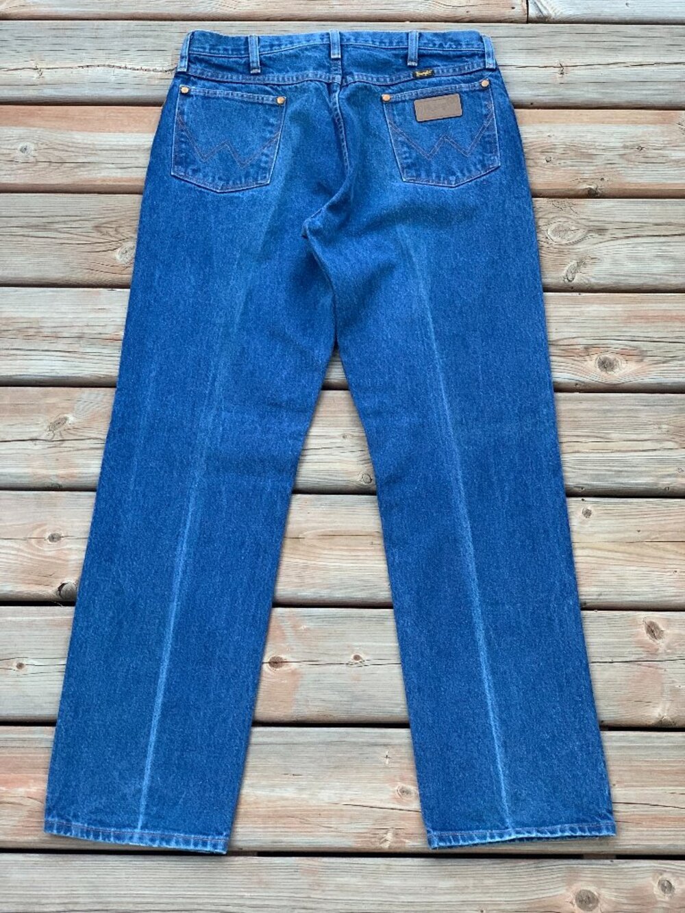 Vtg Wrangler Jeans Men 35x32 Cowboy Cut Bootcut 13MWZPW Denim Western Ranch Boho